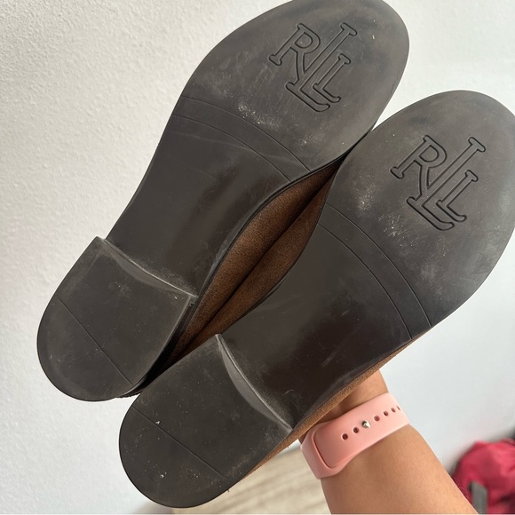 Lauren Ralph Lauren Brown Loafers Slip On Shoes - Picture 9 of 11